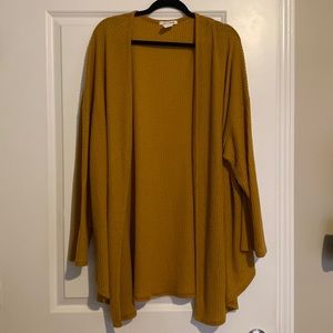 Over sized yellow cardigan